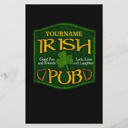 Personalisiert Irish Pub Sign Flyer (Vorne)