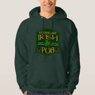 Personalisiert Irish Pub Sign Hoodie