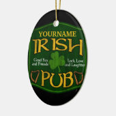Personalisiert Irish Pub Sign Keramikornament (Links)
