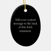 Personalisiert Irish Pub Sign Keramikornament (Hinten)