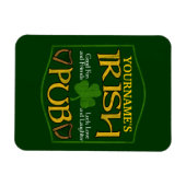 Personalisiert Irish Pub Sign Magnet (Horizontal)