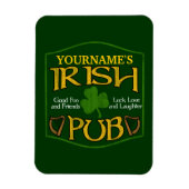 Personalisiert Irish Pub Sign Magnet (Vertikal)