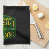 Personalisiert Irish Pub Sign Man Cave Bar Geschirrtuch (Viertel Falte)
