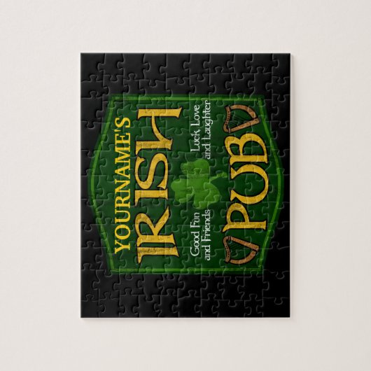 Personalisiert Irish Pub Sign Puzzle (Vertikal)