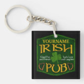 Personalisiert Irish Pub Sign Schlüsselanhänger (Vorderseite)