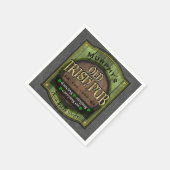 Personalisiert, Irish Pub Sign Serviette (Ecke)