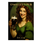 Personalisiert Irish Pub Sign | St. Patrick's Day Poster (Vorderseite)