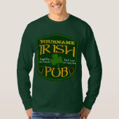 Personalisiert Irish Pub Sign T-Shirt (Vorderseite)