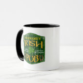 Personalisiert Irish Pub Sign Tasse (Vorderseite Links)