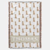 Personalisiert Irish Setter Decke (Vorderseite Vertikal)