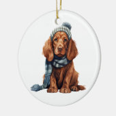 Personalisiert Irish Setter Dog Keramik Ornament (Links)