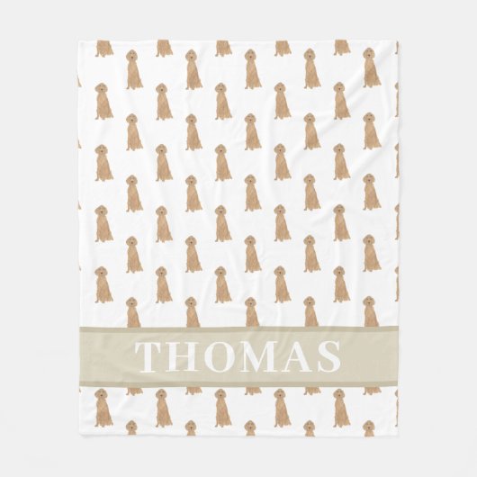 Personalisiert Irish Setter Fleecedecke (Vorderseite)