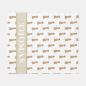 Personalisiert Irish Setter Fleecedecke (Vorderseite (Horizontal))