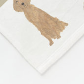 Personalisiert Irish Setter Fleecedecke (Ecke)
