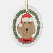 Personalisiert Irish Setter Keramik Ornament (Rechts)