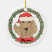 Personalisiert Irish Setter Keramik Ornament (Hinten)