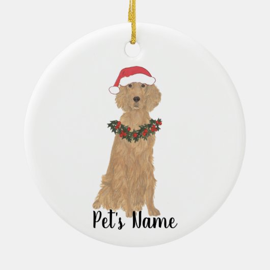 Personalisiert Irish Setter Keramik Ornament (Hinten)