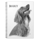 Personalisiert Irish Setter Notizblock (Vorderseite)