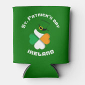 Personalisiert Irish St. Patrick's Day Green Dosenkühler (Vorderseite)