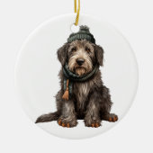 Personalisiert Irish Wolfhound Dog Keramik Ornament (Vorne)