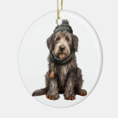 Personalisiert Irish Wolfhound Dog Keramik Ornament (Links)