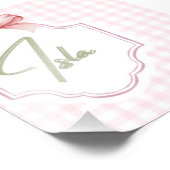Personalisiert Isla Baby Girl Kinderzimmer Bow&Gin Fotodruck (Ecke)