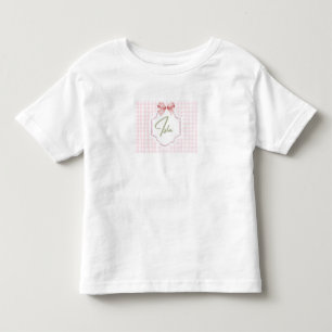 Personalisiert Isla Baby Girl Kinderzimmer Bow&Gin Kleinkind T-shirt