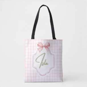 Personalisiert Isla Baby Girl Kinderzimmer Bow&Gin Tasche