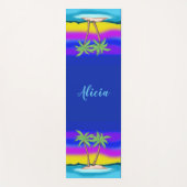 Personalisiert Island Sunset Yogamatte (Vorderseite)