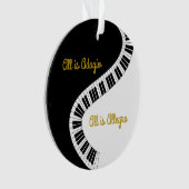 Personalisiert ist alles Adagio, alles ist Allegro Ornament (Vorderseite)