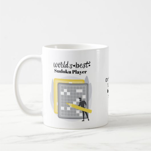 Personalisiert ist der beste Sudoku-Spieler der We Kaffeetasse (Links)
