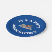 Personalisiert ist es eine Papiertüte für junge Ti Pappteller (Schrägansicht)