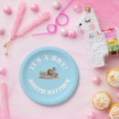 Personalisiert ist es eine Papiertüte für junge Ti Pappteller (Party)