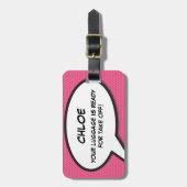 Personalisiert IST IHR GEPÄCK ZUM AUSTAUSCHEN BERE Gepäckanhänger (Vorderseite vertikal)