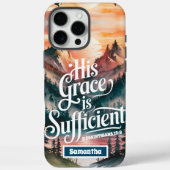 Personalisiert ist seine Gnade ausreichend Christl Case-Mate iPhone Hülle (Rückseite)