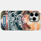 Personalisiert ist seine Gnade ausreichend Christl Case-Mate iPhone Hülle (Rückseite (Horizontal))