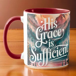 Personalisiert ist seine Gnade ausreichend Christl Tasse