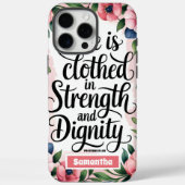 Personalisiert ist sie in Stärke Christlich Case-Mate iPhone Hülle (Rückseite)