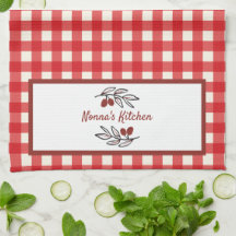 Personalisiert Italienisch Red Gingham Cooking