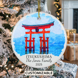 Personalisiert Itsukushima Ornament, Japan Keramik Ornament