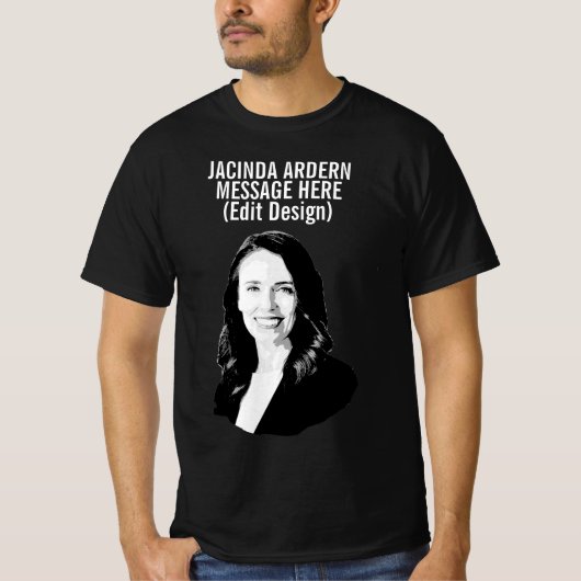 PERSONALISIERT JACINDA ARDERS T-Shirt (Vorderseite)