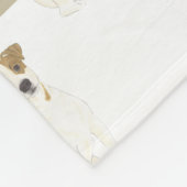 Personalisiert Jack Russell Terrier Fleecedecke (Ecke)
