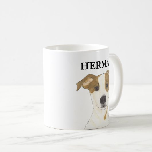 Personalisiert Jack Russell Terrier Kaffeetasse (VorderseiteRechts)