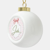Personalisiert Jade Baby Girl Kinderzimmer Bow&Gin Keramik Kugel-Ornament (Rechts)