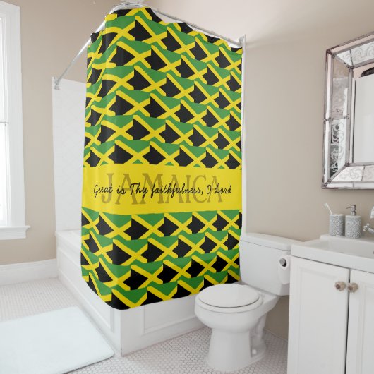 Personalisiert JAMAICA FLAG Duschvorhang (Beispiel)