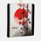 Personalisiert Japan Sun und Bamboo Japanischer Ur Keramikornament (Rechts)