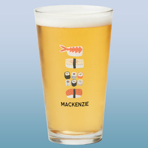 Personalisiert Japanisch Sushi Nigiri Maki Roll Glas