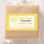 Personalisiert Jar Stickers Lemon Preserve (Insitu)