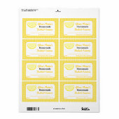 Personalisiert Jar Stickers Lemon Preserve (Vorne)