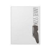 Personalisiert Jazz Showtanzlehrer Notepad Notizblock (Rotiert)